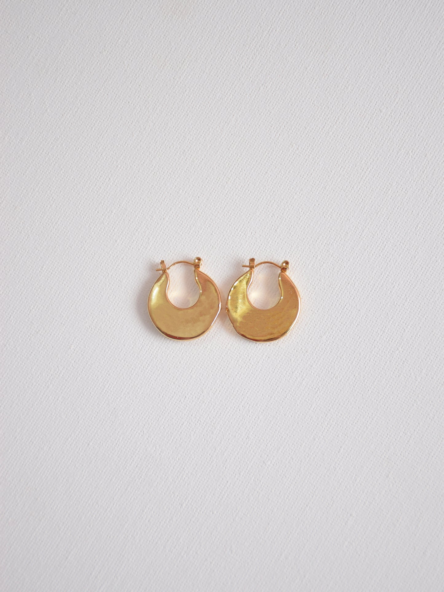 Round circle hoop earrings