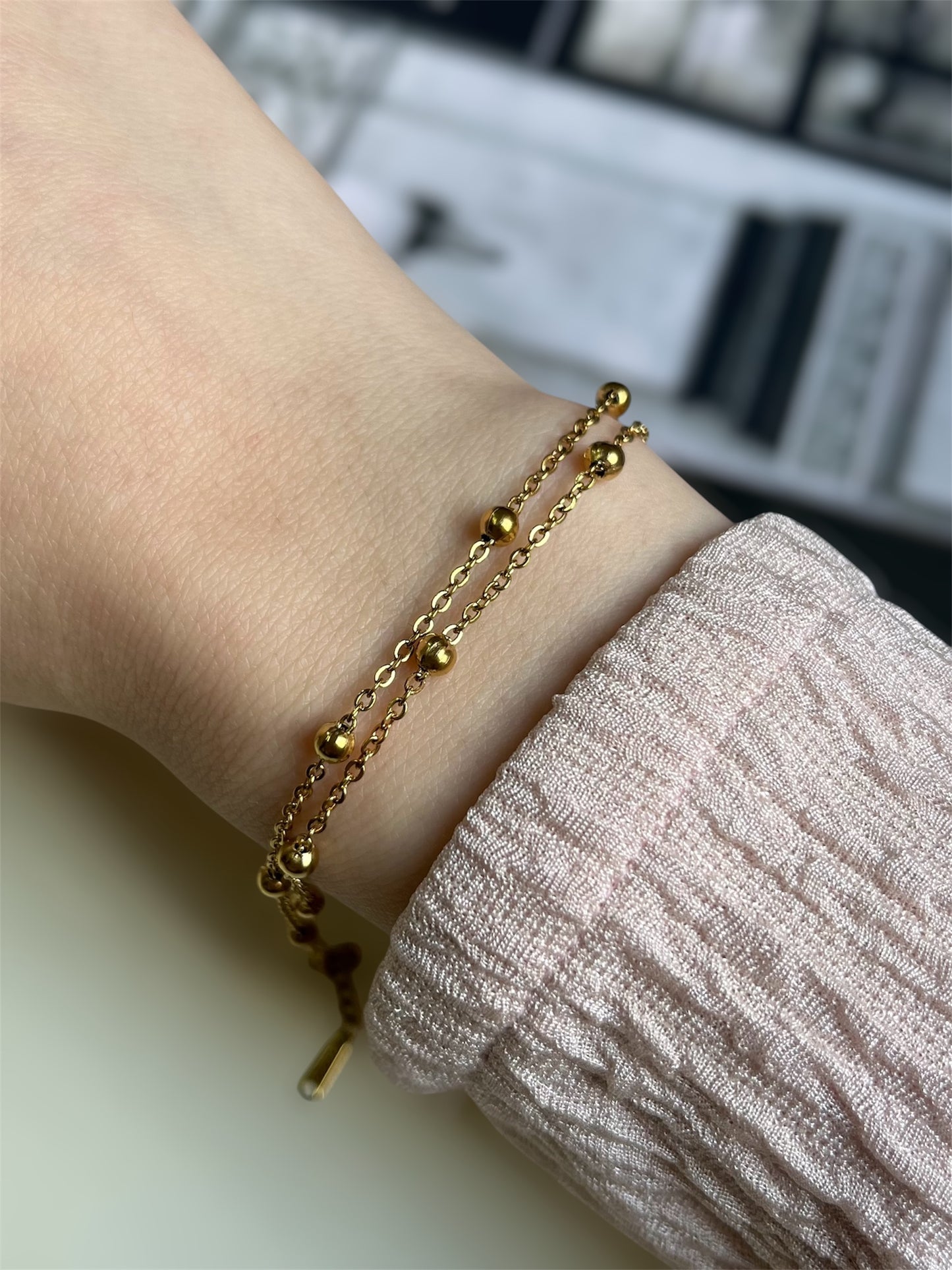 Double Strand Circle Bracelet