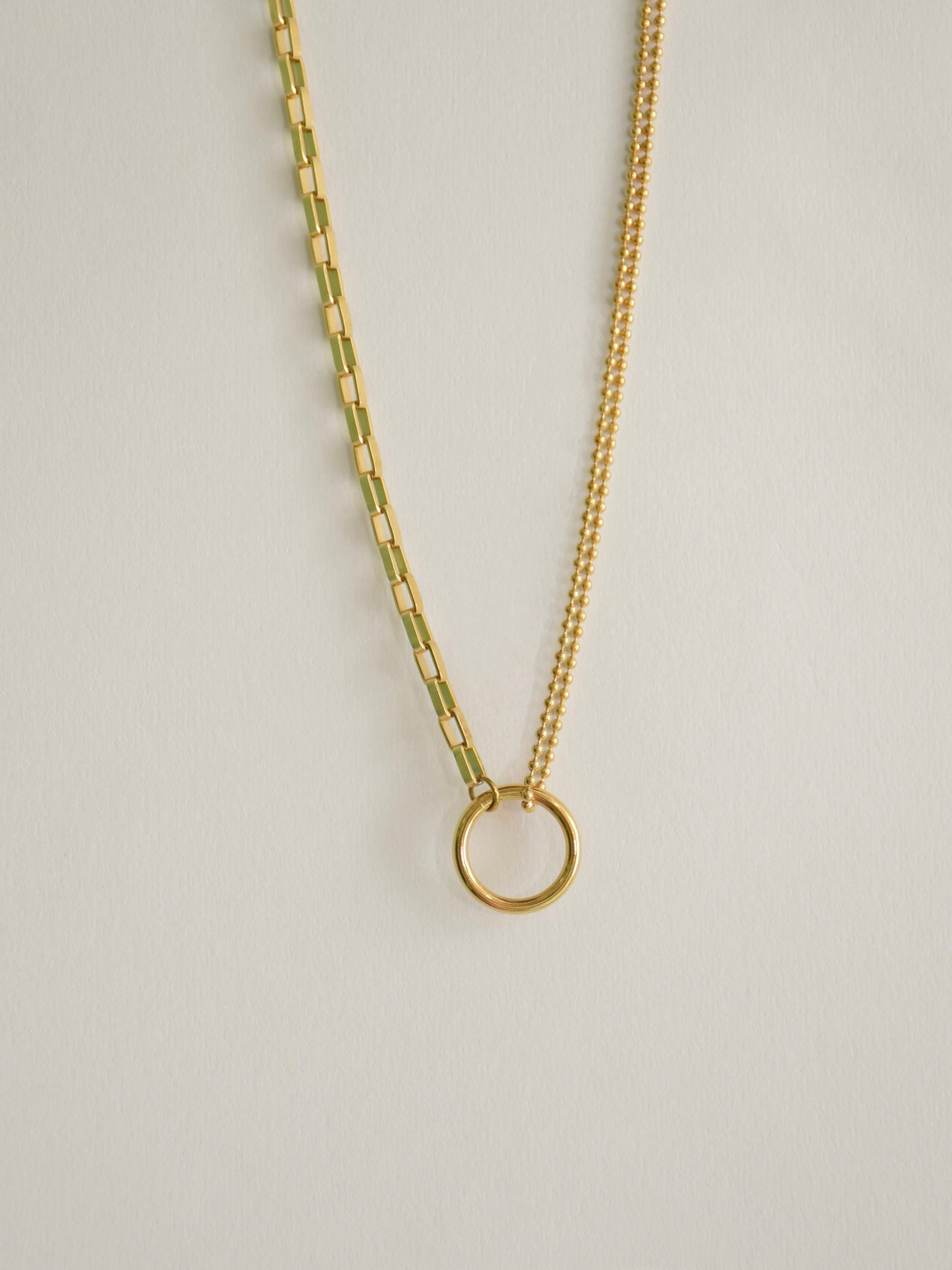 Minimalist Round Pendant Necklace