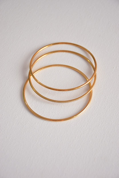 Golden trinity bangles