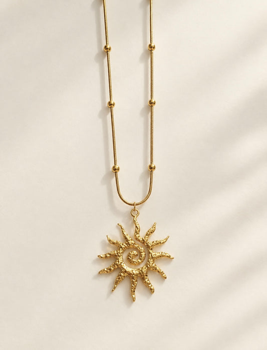 Rounded Sun Necklace