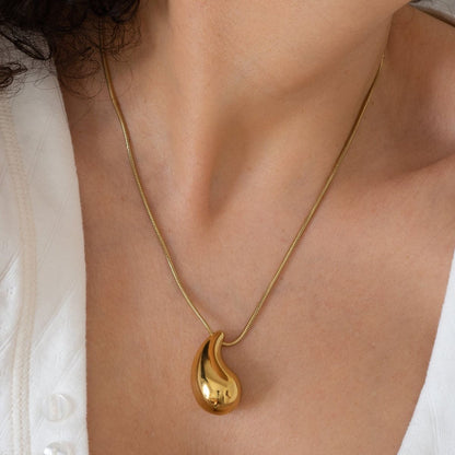 Big Water Droplet Necklace