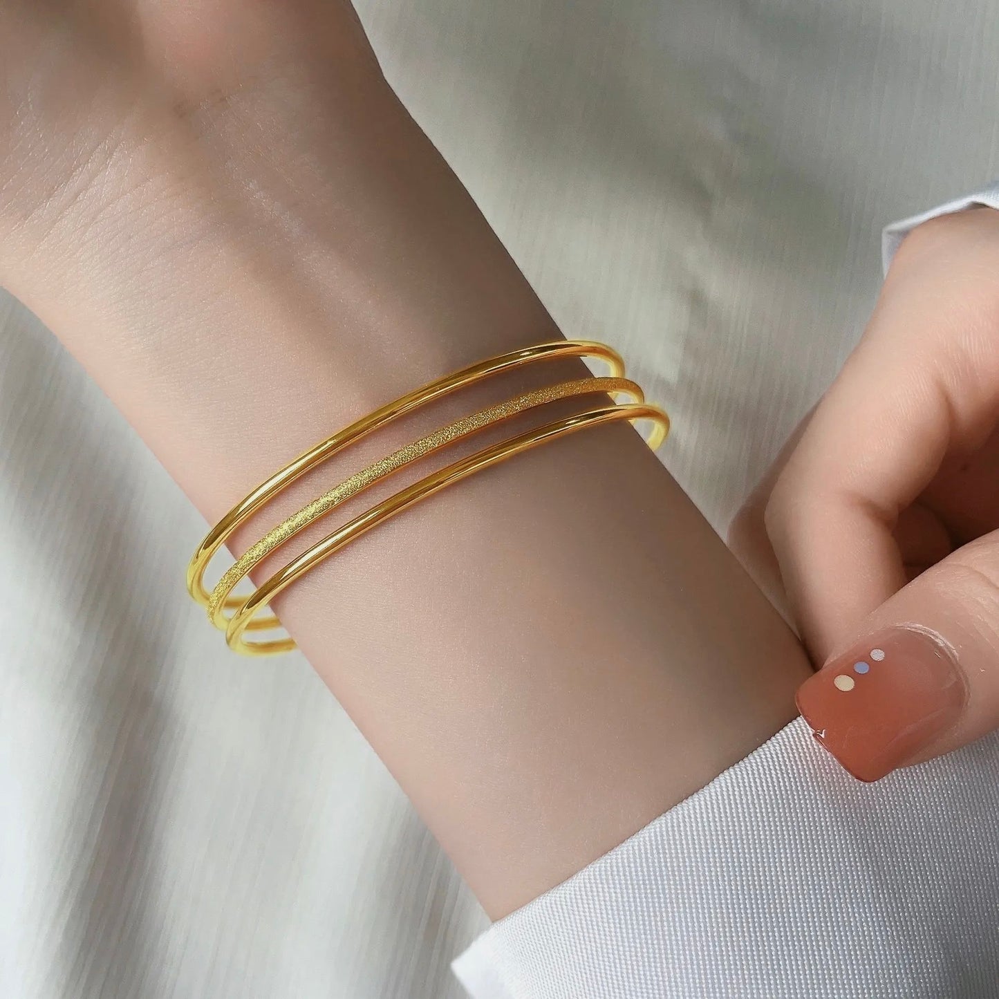 Golden trinity bangles